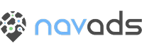 Navads logo: circular network icon to the left of the blue and gray 'navads' wordmark.