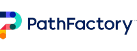 PathFactory logo: a multicolor geometric 'P' icon next to the blue wordmark 'PathFactory' on a white background.