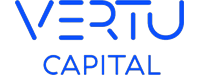 Vertu Capital logo in blue, with the word VERTU stylized above and CAPITAL beneath.
